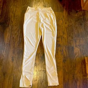 PrettyLittleThing stone colored side split skinny pants- never worn